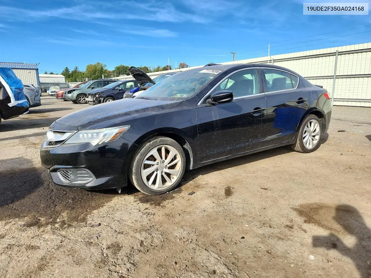 2016 Acura Ilx Base Watch Plus VIN 19UDE2F35GA024168 фото 1