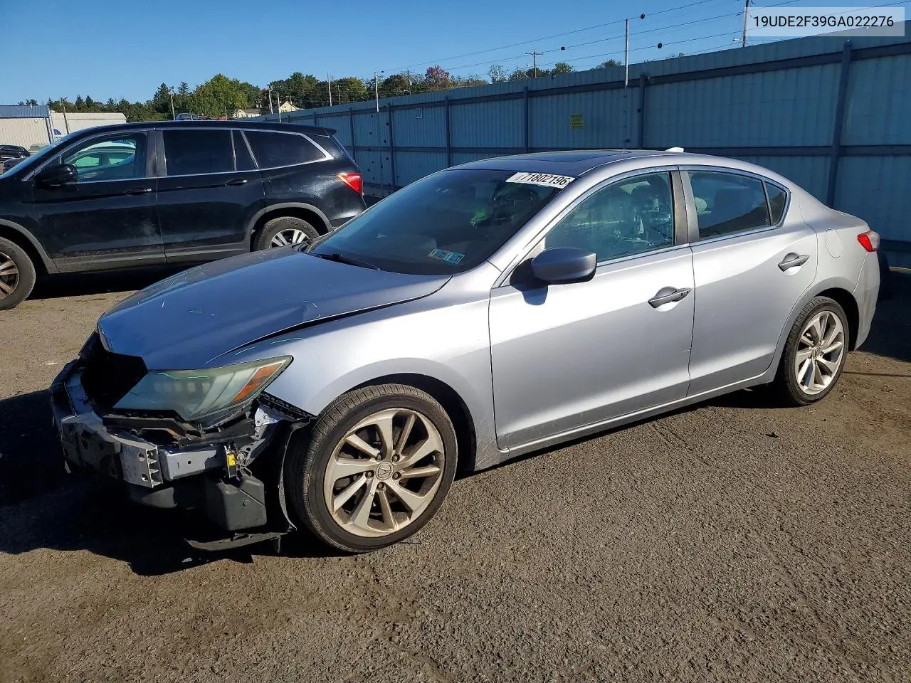 2016 Acura Ilx Base Watch Plus VIN 19UDE2F39GA022276 фото 1