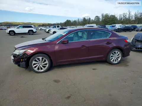 19UDE2F38GA007056 — 2016 Acura ILX, Передняя часть, фото до ремонта