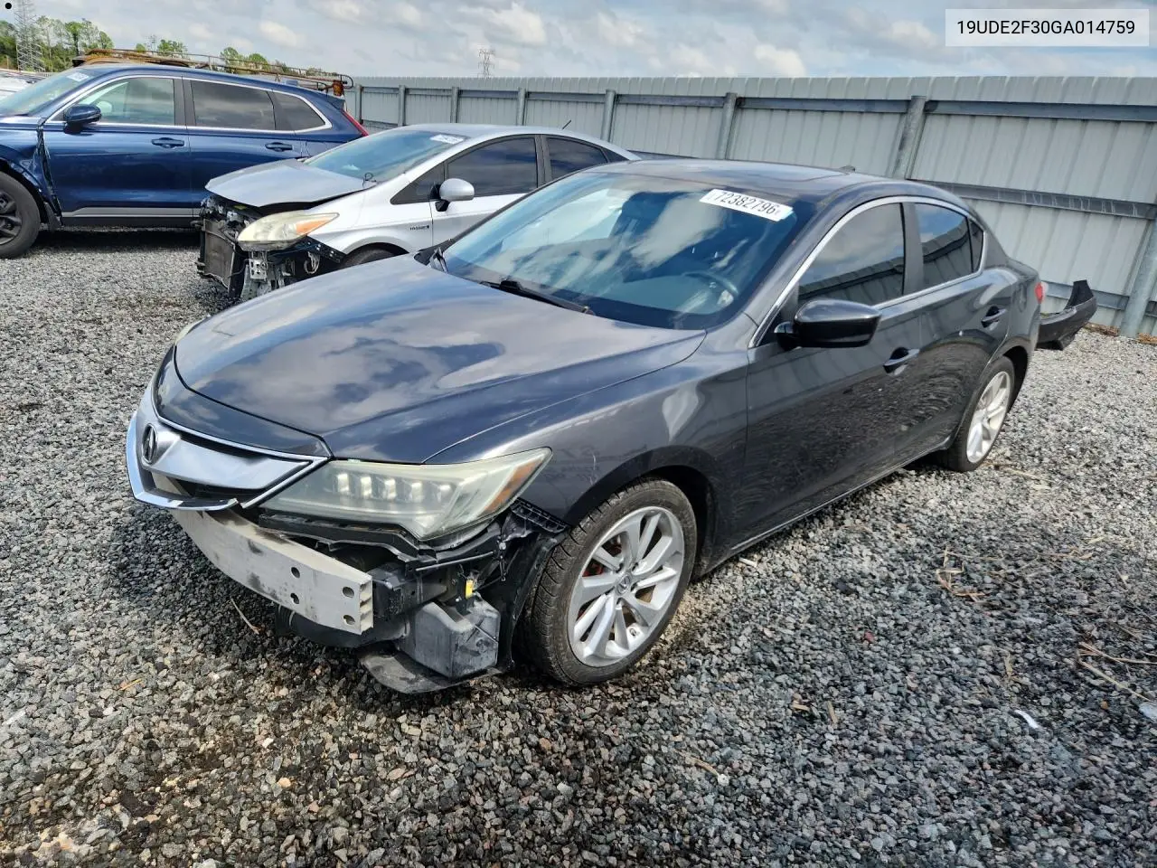 2016 Acura Ilx Base Watch Plus VIN 19UDE2F30GA014759 фото 1