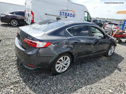 2016 Acura Ilx Base Watch Plus VIN 19UDE2F30GA014759 фото 3