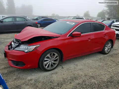 19UDE2F70HA005046 — 2017 Acura ILX, Передняя часть, фото до ремонта