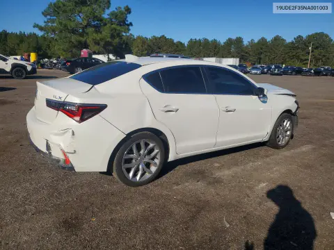 2022 Acura Ilx VIN 19UDE2F35NA001003 фото 3