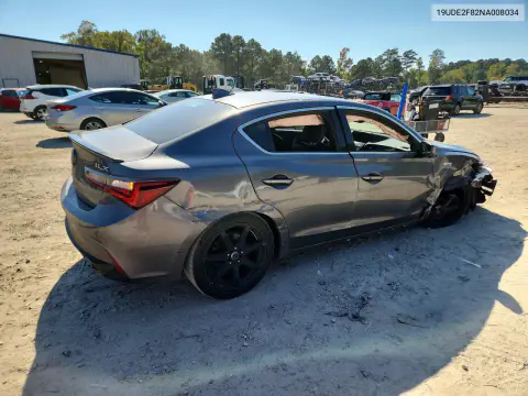 2022 Acura Ilx Premium A-Spec VIN 19UDE2F82NA008034 фото 3