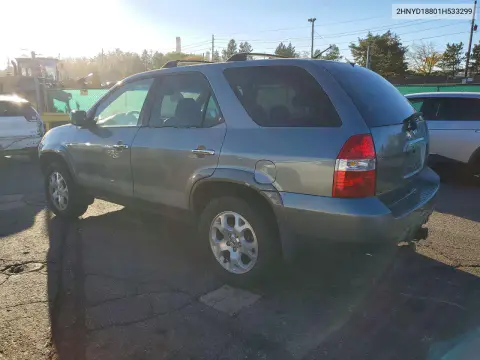 2001 Acura Mdx Touring VIN 2HNYD18801H533299 фото 2