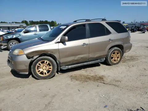 2HNYD18804H532111 — 2004 Acura MDX, Повреждения со всех сторон, фото до ремонта