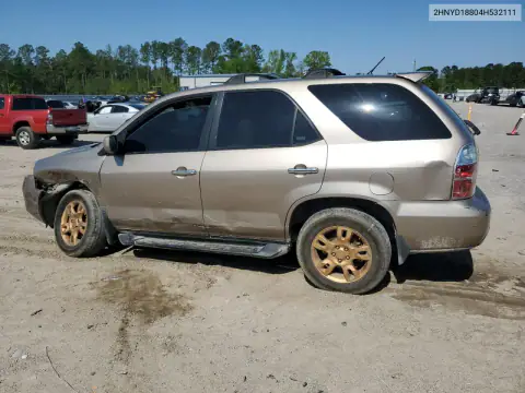 2HNYD18804H532111 — 2004 Acura MDX, фото 2 с аукциона Copart, Повреждения со всех сторон