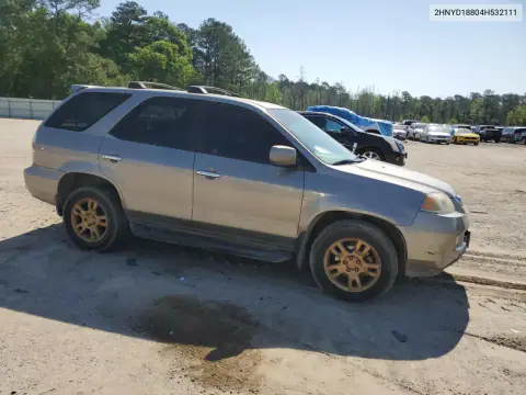 2HNYD18804H532111 — 2004 Acura MDX, фото 4 с аукциона Copart, Повреждения со всех сторон