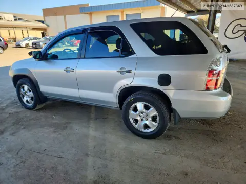 2004 Acura Mdx VIN 2HNYD18294H537349 фото 2