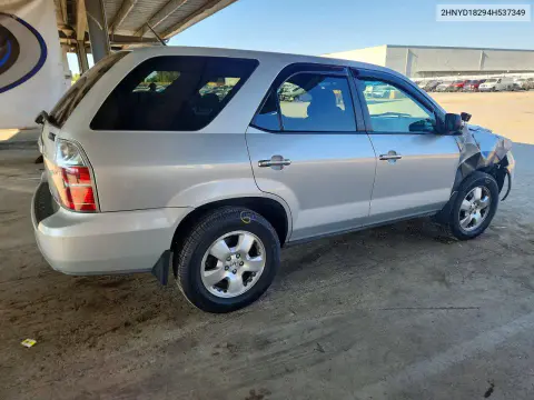 2004 Acura Mdx VIN 2HNYD18294H537349 фото 3
