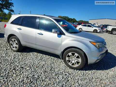 2008 Acura Mdx Technology VIN 2HNYD28308H516104 фото 4