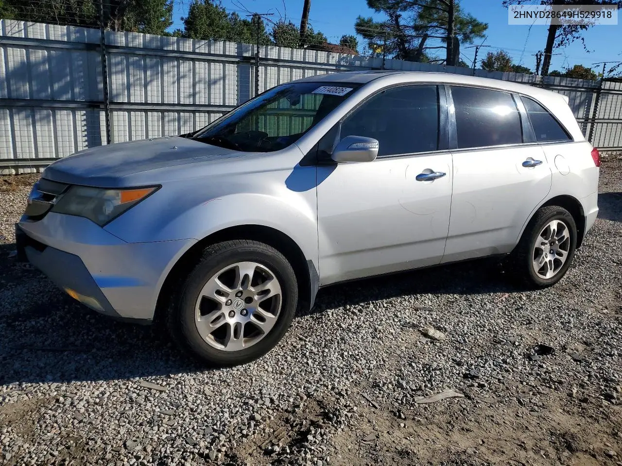 2009 Acura Mdx Technology VIN 2HNYD28649H529918 фото 1