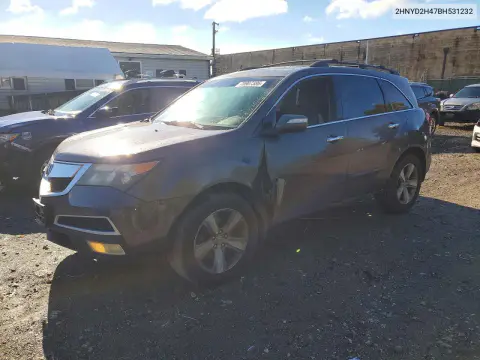 2HNYD2H47BH531232 — 2011 Acura MDX, Передняя часть, фото до ремонта