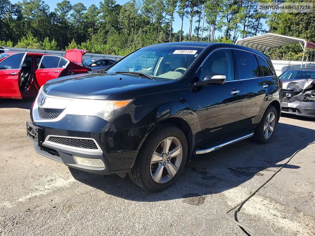 2011 Acura Mdx Technology VIN 2HNYD2H44BH517238 фото 1