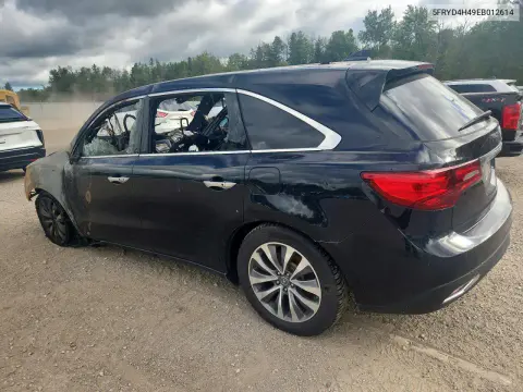 2014 Acura Mdx Technology VIN 5FRYD4H49EB012614 фото 2