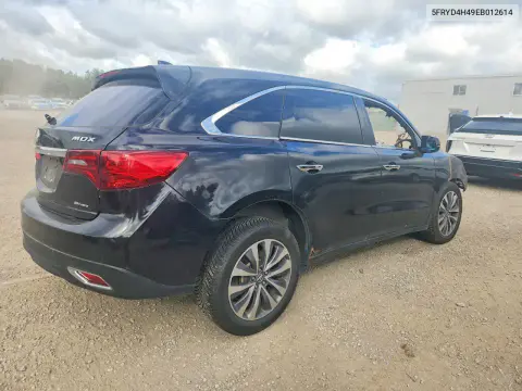 2014 Acura Mdx Technology VIN 5FRYD4H49EB012614 фото 3