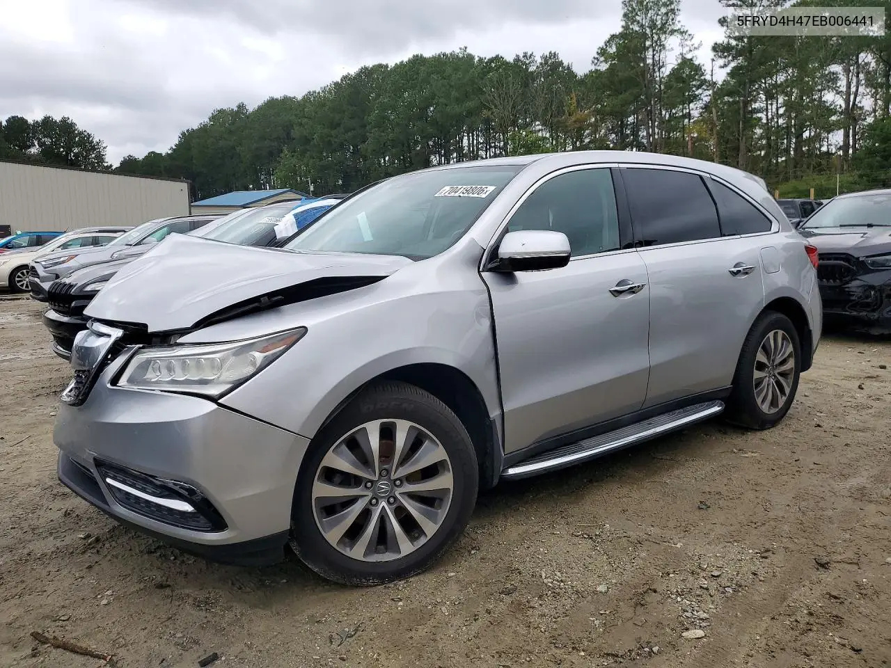 2014 Acura Mdx Technology VIN 5FRYD4H47EB006441 фото 1