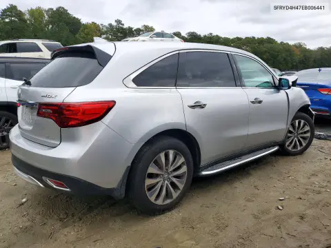 2014 Acura Mdx Technology VIN 5FRYD4H47EB006441 фото 3