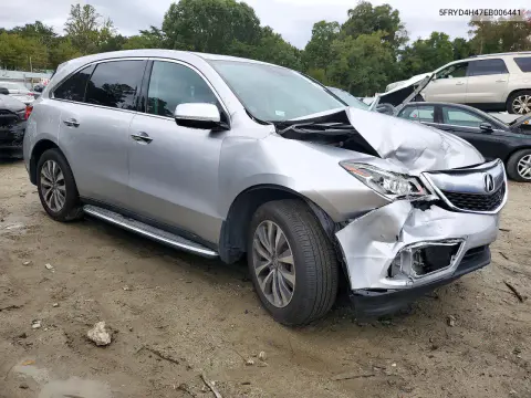 2014 Acura Mdx Technology VIN 5FRYD4H47EB006441 фото 4