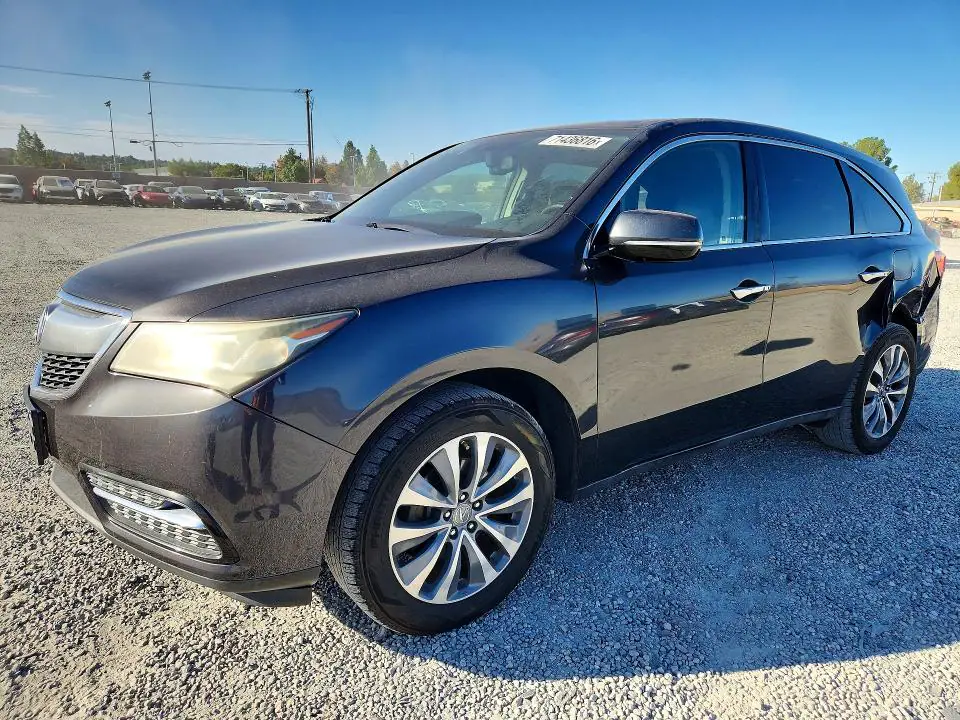 5FRYD3H43EB008312 Acura MDX 2014 — повреждение Задняя часть, фото до ремонта