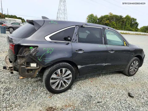 2014 Acura Mdx Technology VIN 5FRYD3H4XEB004029 фото 3