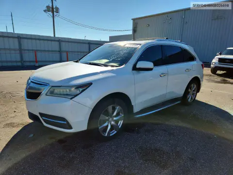 5FRYD4H88EB026698 — 2014 Acura MDX, Задняя часть, фото до ремонта
