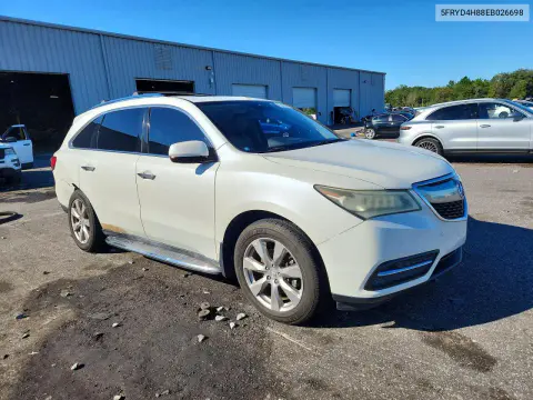 2014 Acura Mdx Advance VIN 5FRYD4H88EB026698 фото 4
