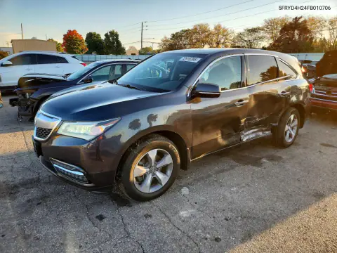 5FRYD4H24FB010706 — 2015 Acura MDX, Боковая часть, фото до ремонта