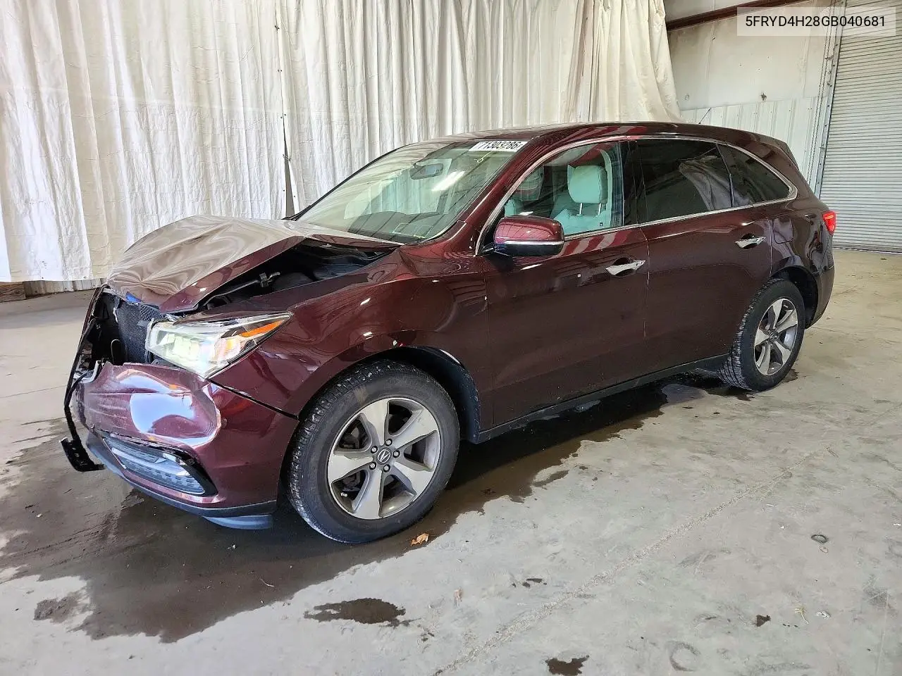 2016 Acura Mdx VIN 5FRYD4H28GB040681 фото 1