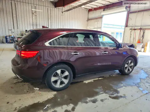 2016 Acura Mdx VIN 5FRYD4H28GB040681 фото 3
