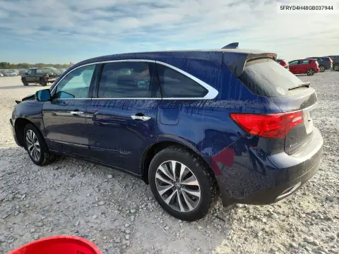 2016 Acura Mdx Technology VIN 5FRYD4H48GB037944 фото 2