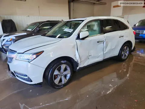 5FRYD4H28GB026439 — 2016 Acura MDX, Сторона, фото до ремонта