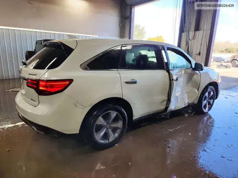 2016 Acura Mdx VIN 5FRYD4H28GB026439 фото 3