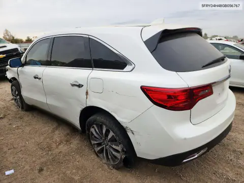 2016 Acura Mdx Technology VIN 5FRYD4H48GB056767 фото 2