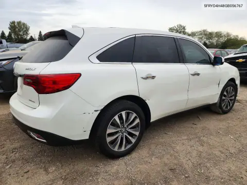 2016 Acura Mdx Technology VIN 5FRYD4H48GB056767 фото 3