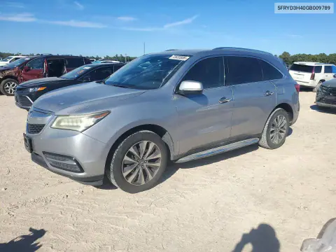 5FRYD3H40GB009789 — 2016 Acura MDX, Естественный износ, фото до ремонта