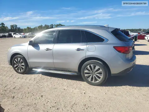2016 Acura Mdx Technology VIN 5FRYD3H40GB009789 фото 2