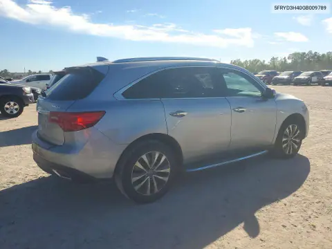2016 Acura Mdx Technology VIN 5FRYD3H40GB009789 фото 3
