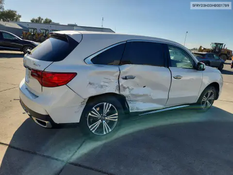 2017 Acura Mdx VIN 5FRYD3H33HB001789 фото 3