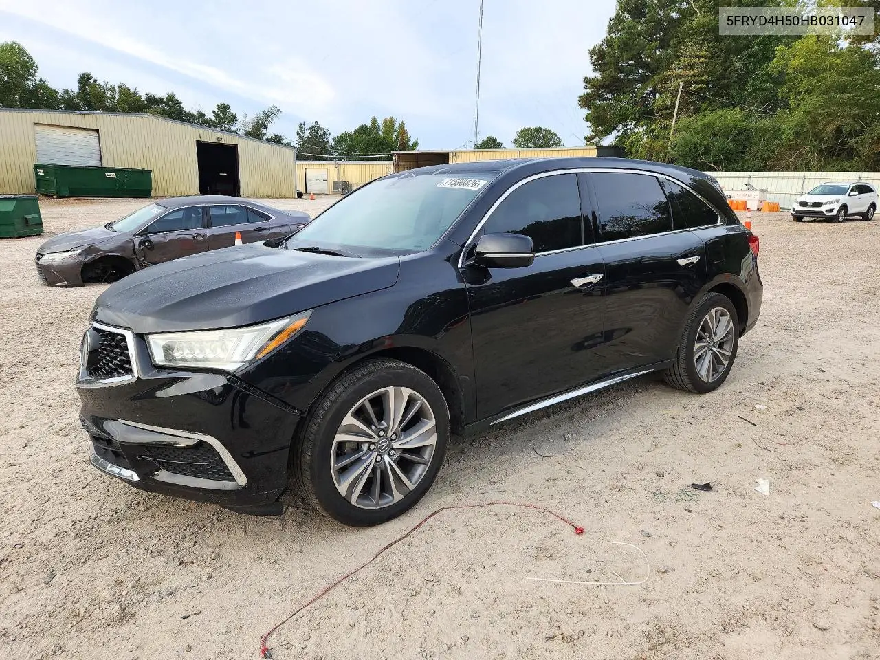 2017 Acura Mdx Technology VIN 5FRYD4H50HB031047 фото 1