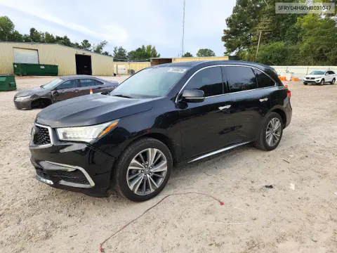 5FRYD4H50HB031047 — 2017 Acura MDX, Передняя часть, фото до ремонта