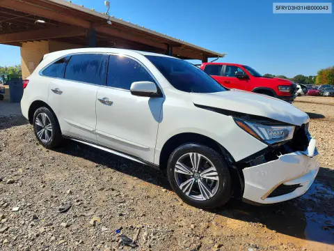 2017 Acura Mdx VIN 5FRYD3H31HB000043 фото 4