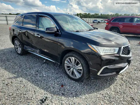 2017 Acura Mdx Technology VIN 5FRYD4H59HB034691 фото 4