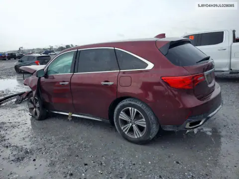 2018 Acura Mdx VIN 5J8YD4H39JL028085 фото 2