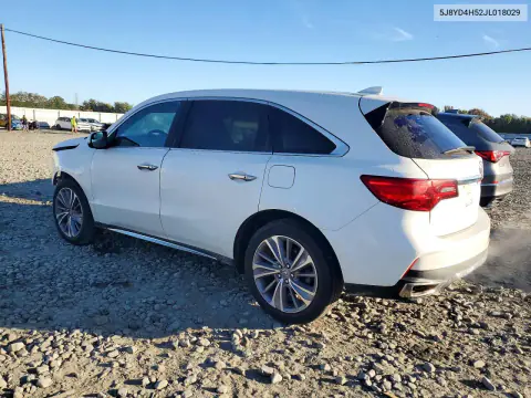2018 Acura Mdx Technology VIN 5J8YD4H52JL018029 фото 2