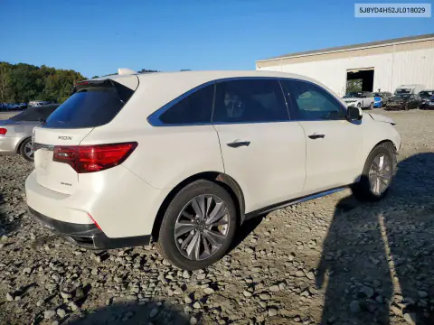 2018 Acura Mdx Technology VIN 5J8YD4H52JL018029 фото 3