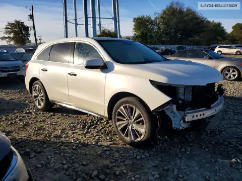 2018 Acura Mdx Technology VIN 5J8YD4H52JL018029 фото 4