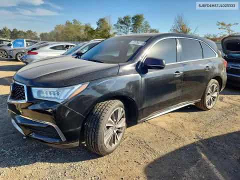 5J8YD4H57JL025333 — 2018 Acura MDX, Механические повреждения, фото до ремонта