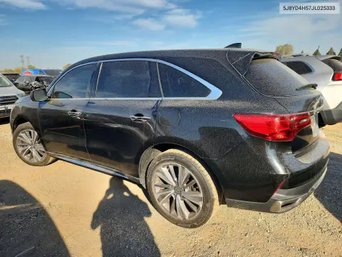 2018 Acura Mdx Technology VIN 5J8YD4H57JL025333 фото 2