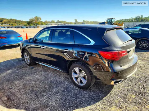 2020 Acura Mdx VIN 5J8YD4H3XLL006776 фото 2